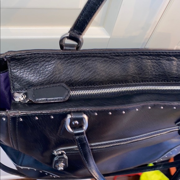 Coach Black Leather Tote Bag - Picture 6 of 7